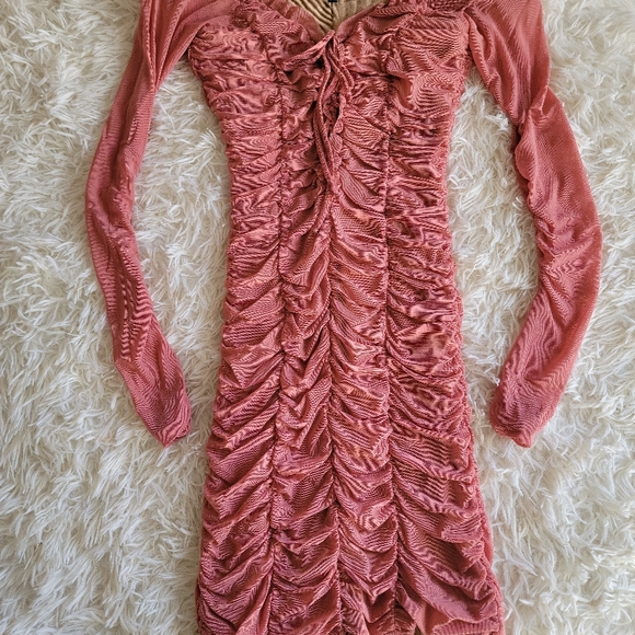 Majorelle Deep Blush Darling Mini Dress - Picture 6 of 6
